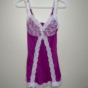 Thrifted flowy pink/magenta babydoll dress